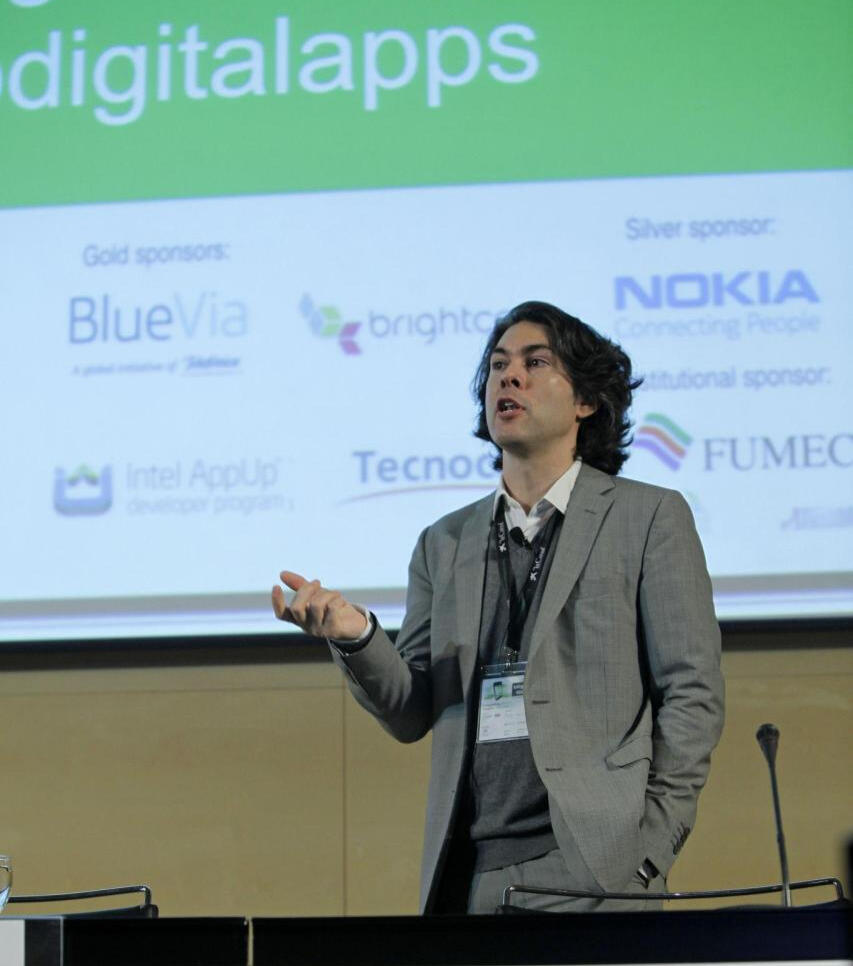 Nicolás Amado Vega - International Keynote Speaker and Brand Ambassador - Large audiences of up to 1.000 - BDigital Apps Congress Keynote, Barcelona, 2012